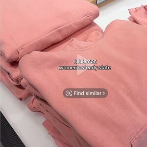 NWT Lululemon W Steady State Oversized Hoodie Size M Tea Rose